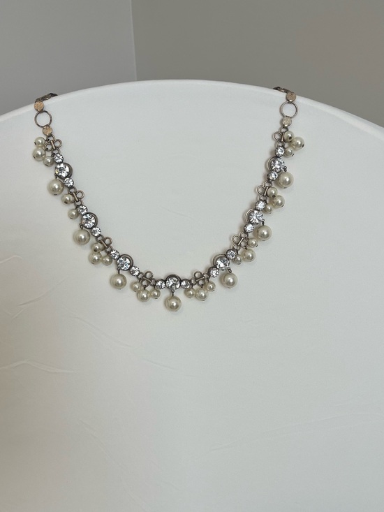 J. Crew Jewelry - J Crew Pearl and Crystal Statement Necklace